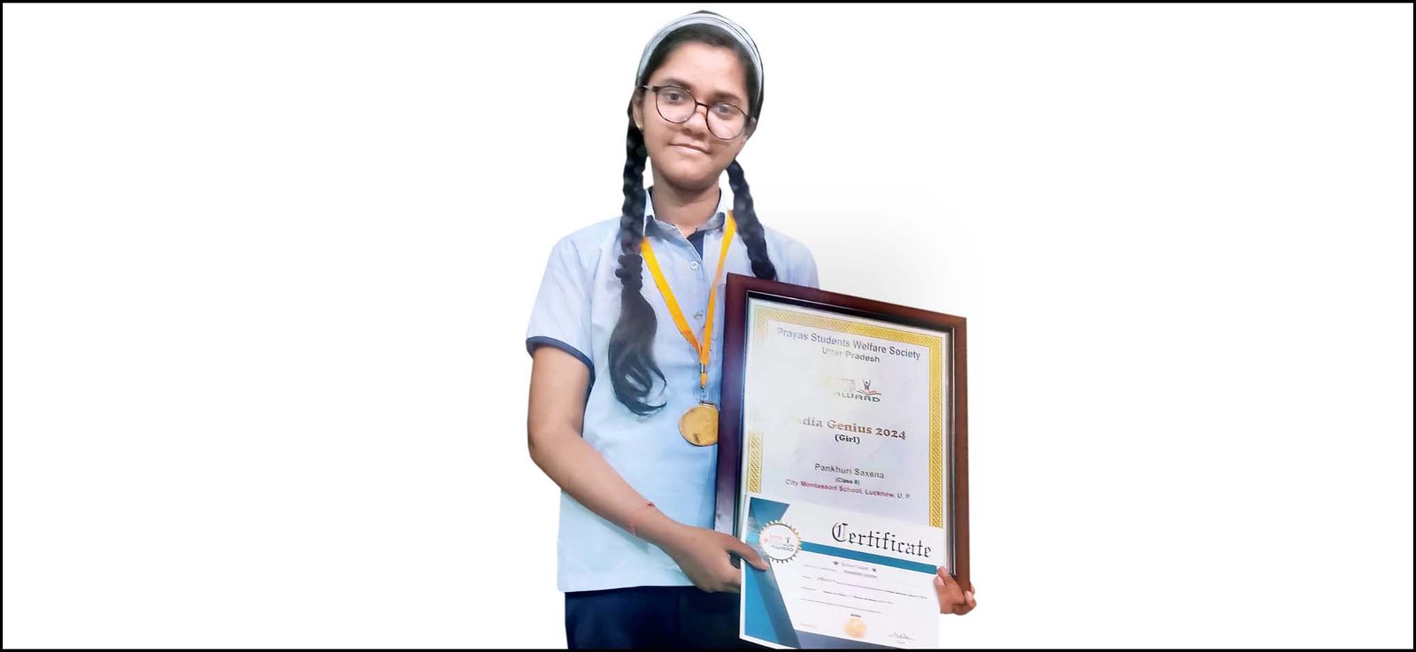 Pankhuri Saxena of CMS bags India Genius Award