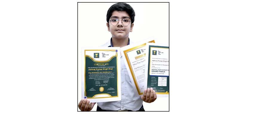 CMS student tops in country in  International Mathematics Competition