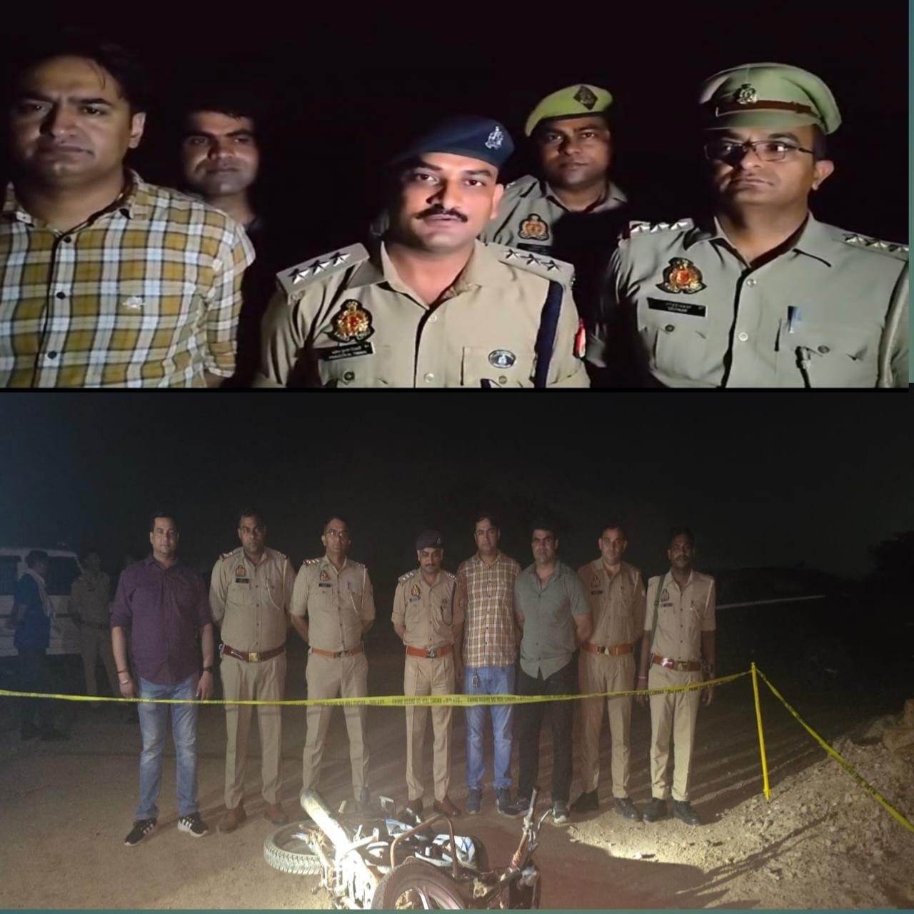15 हजार के इनामी तार चोर से मुठभेड़, पैर में गोली लगने से घायल,तमंचा-कारतूस बरामद