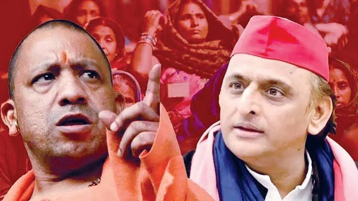 यूपी की सियासत में वोट बैंक पर घमासान, योगी-अखिलेश आमने-सामने
