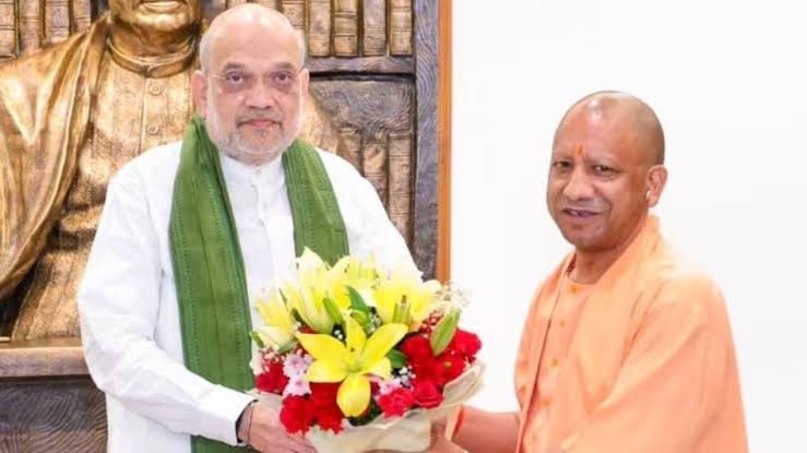 यूपी बीजेपी की नई प्रदेश कार्यसमिति की पहली बैठक, अमित शाह लखनऊ पहुंचे